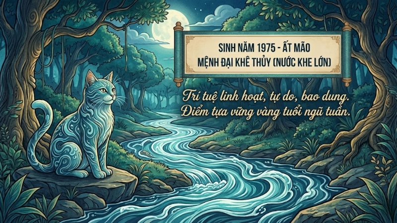 Ất M&atilde;o 1975 thuộc mệnh Thủy