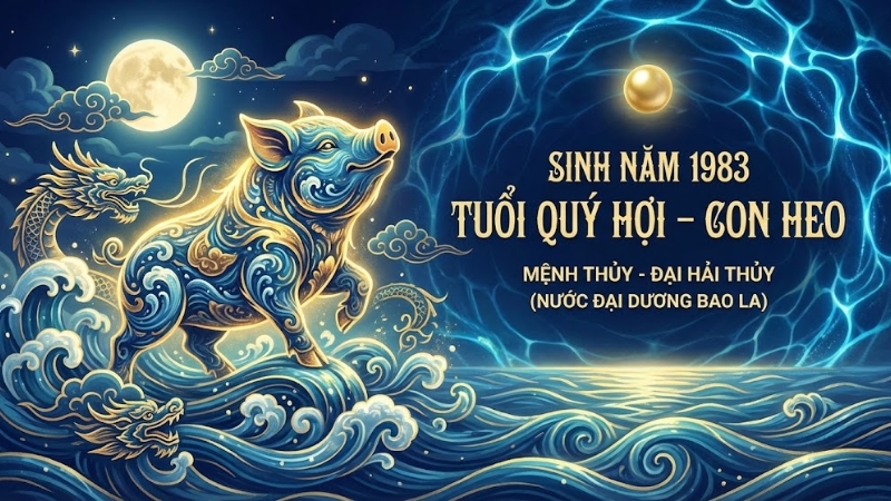 Người sinh năm 1983 l&agrave; tuổi Qu&yacute; Hợi mệnh Thủy