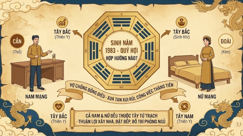 Sinh năm 1983 hợp hướng n&agrave;o?