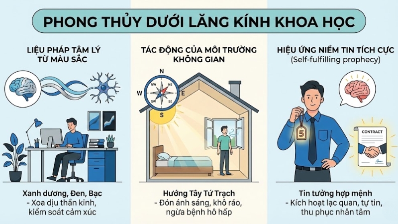 Phong thủy dưới lăng k&iacute;nh khoa học