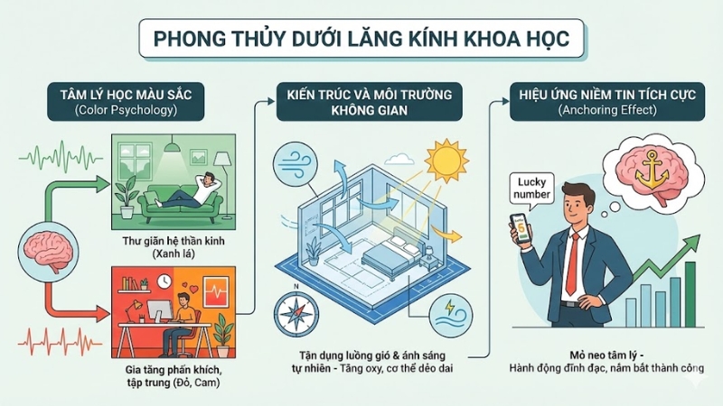Phong thủy dưới lăng k&iacute;nh khoa học