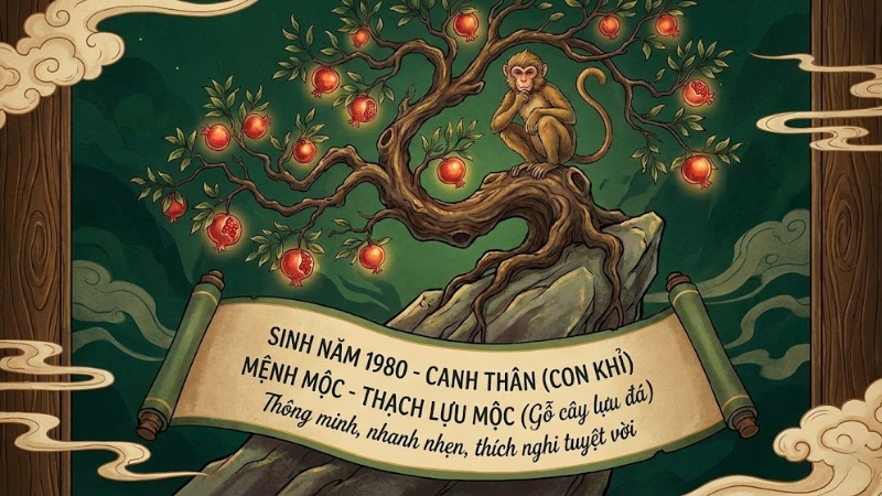 Người sinh năm 1980 l&agrave; tuổi Canh Th&acirc;n mệnh Mộc
