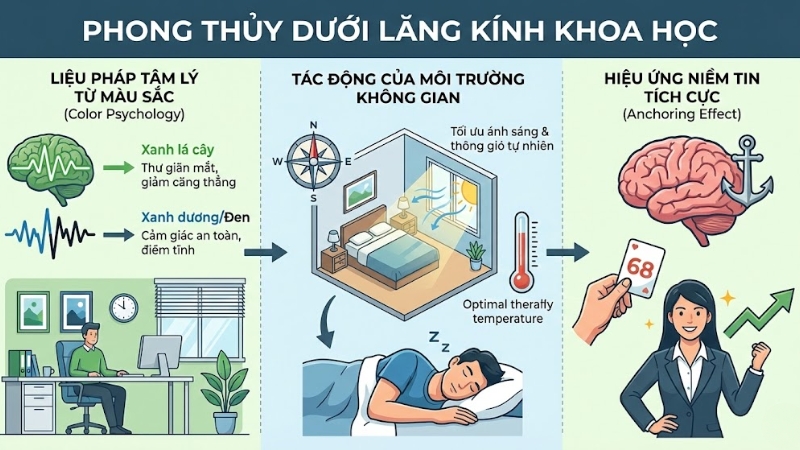 Phong thủy dưới lăng k&iacute;nh khoa học
