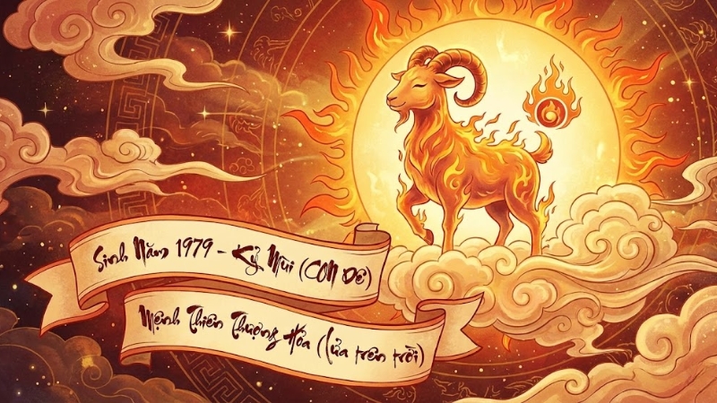 Người sinh năm 1979 l&agrave; tuổi Kỷ M&ugrave;i mệnh Hỏa