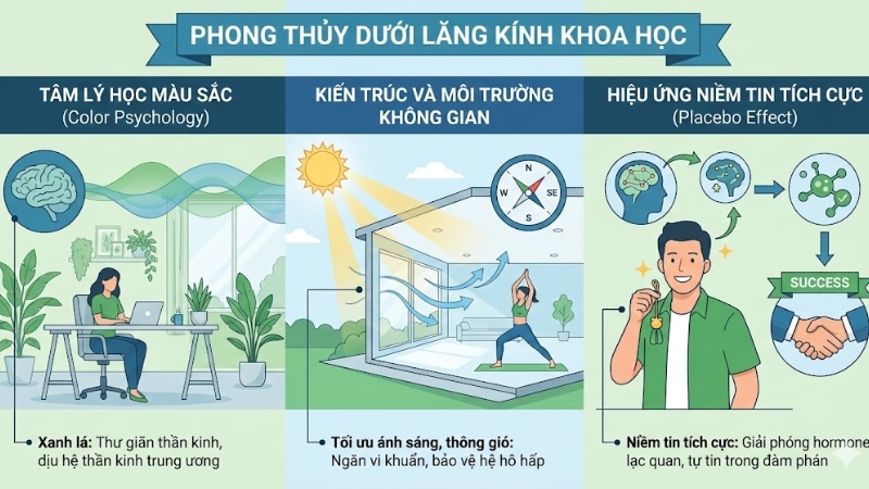 Phong thủy dưới lăng k&iacute;nh khoa học