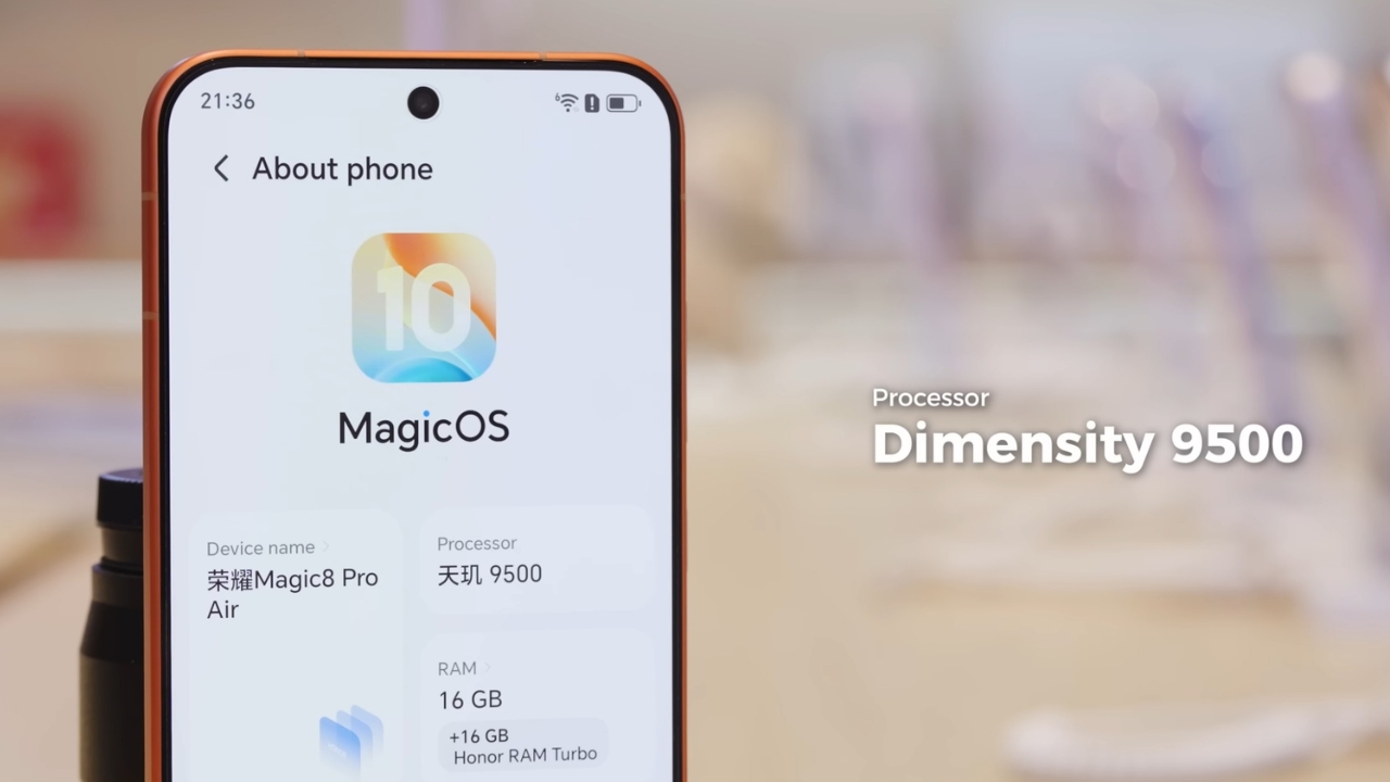 Trên tay nhanh HONOR Magic8 Pro Air: Siêu mỏng 6.1 mm, siêu nhẹ 155 gram Trên tay nhanh HONOR Magic8 Pro Air: Siêu mỏng 6.1 mm, siêu nhẹ 155 gram