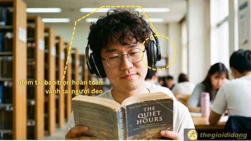 Over-ear là loại tai nghe có kích thước lớn nhất với phần đệm tai bao trọn hoàn toàn vành tai người đeo