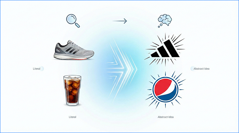 Dùng hình ảnh trừu tượng truyền tải ý tưởng, tạo bản sắc độc đáo thay vì hình cụ thể Dùng hình ảnh trừu tượng truyền tải ý tưởng, tạo bản sắc độc đáo thay vì hình cụ thể