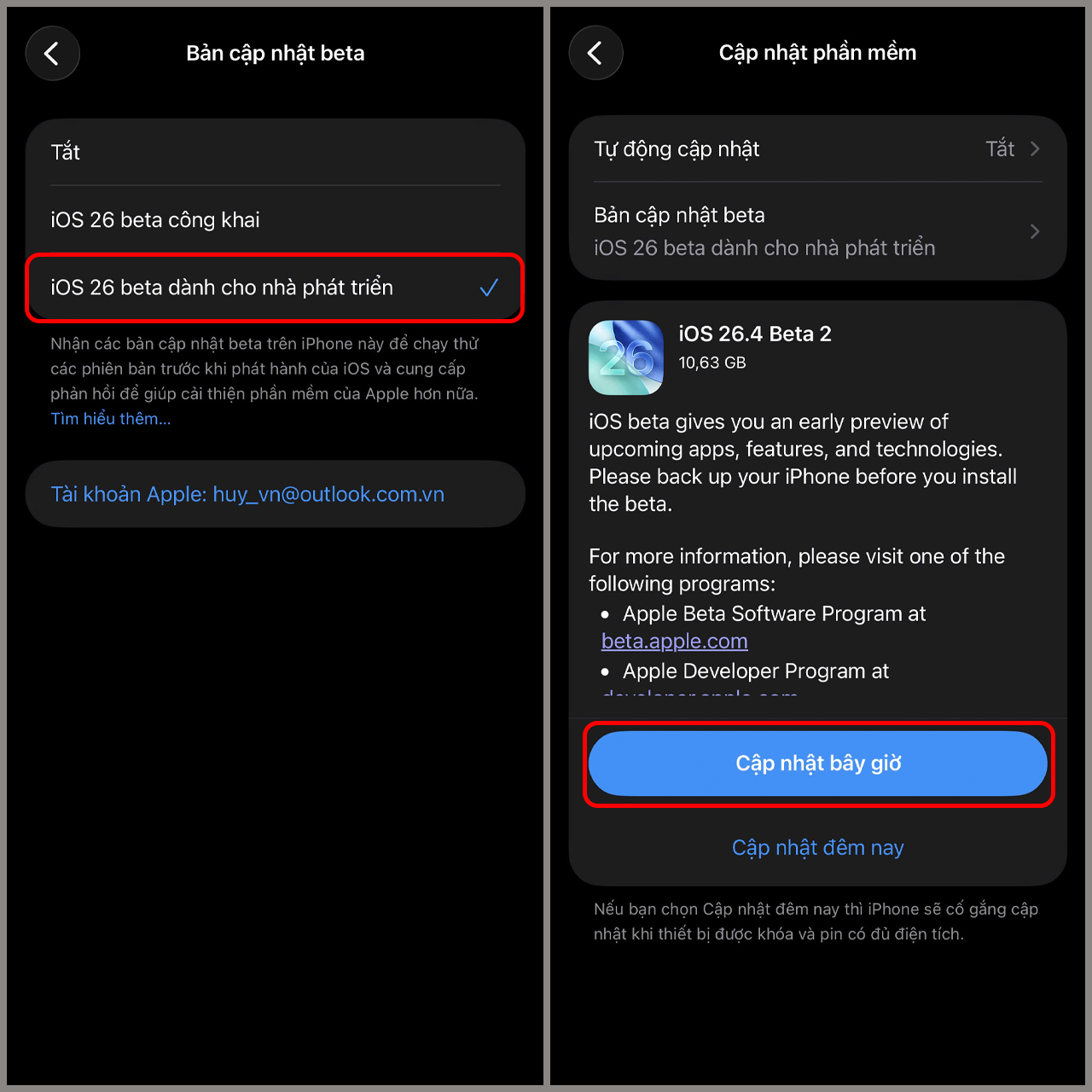 Cách cập nhật iOS 26.4 Beta 2 Cách cập nhật iOS 26.4 Beta 2
