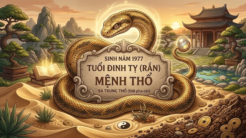 Người sinh năm 1977 l&agrave; tuổi Đinh Tỵ