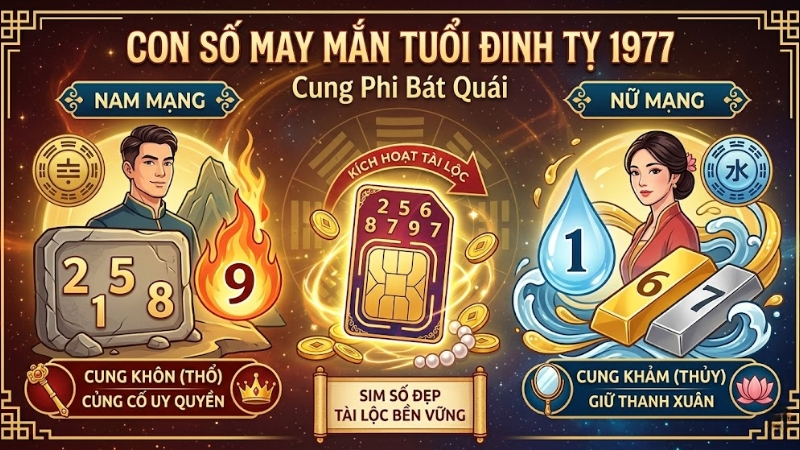 Con số may mắn của tuổi 1977