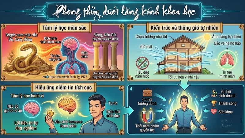 Phong thủy dưới lăng k&iacute;nh khoa học