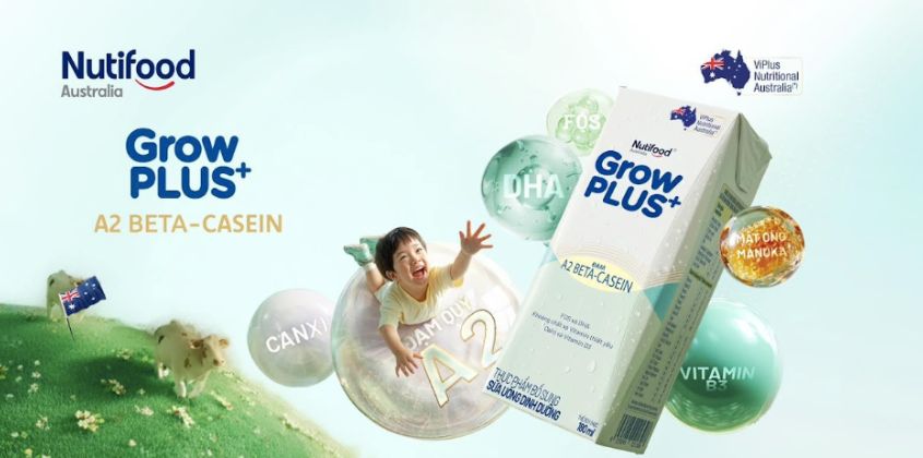 GrowPLUS+ A2 là dòng sữa bột pha sẵn