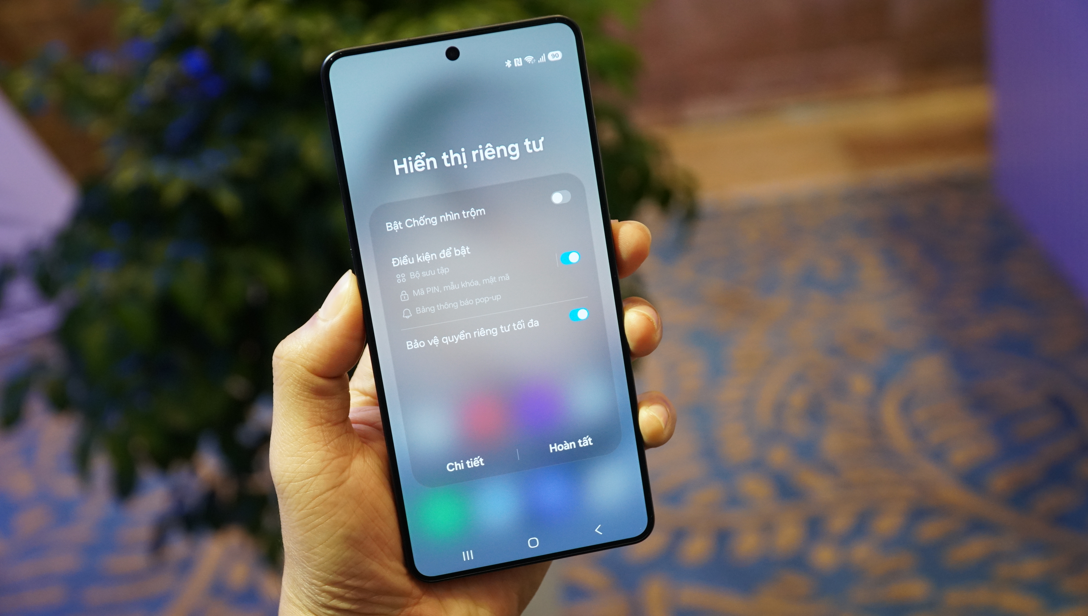 Cách bật tính năng chống nhìn trộm trên Galaxy S26 Series