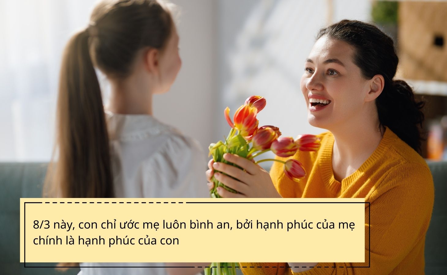 Lời chúc 8/3 cho mẹ cảm động, sâu sắc