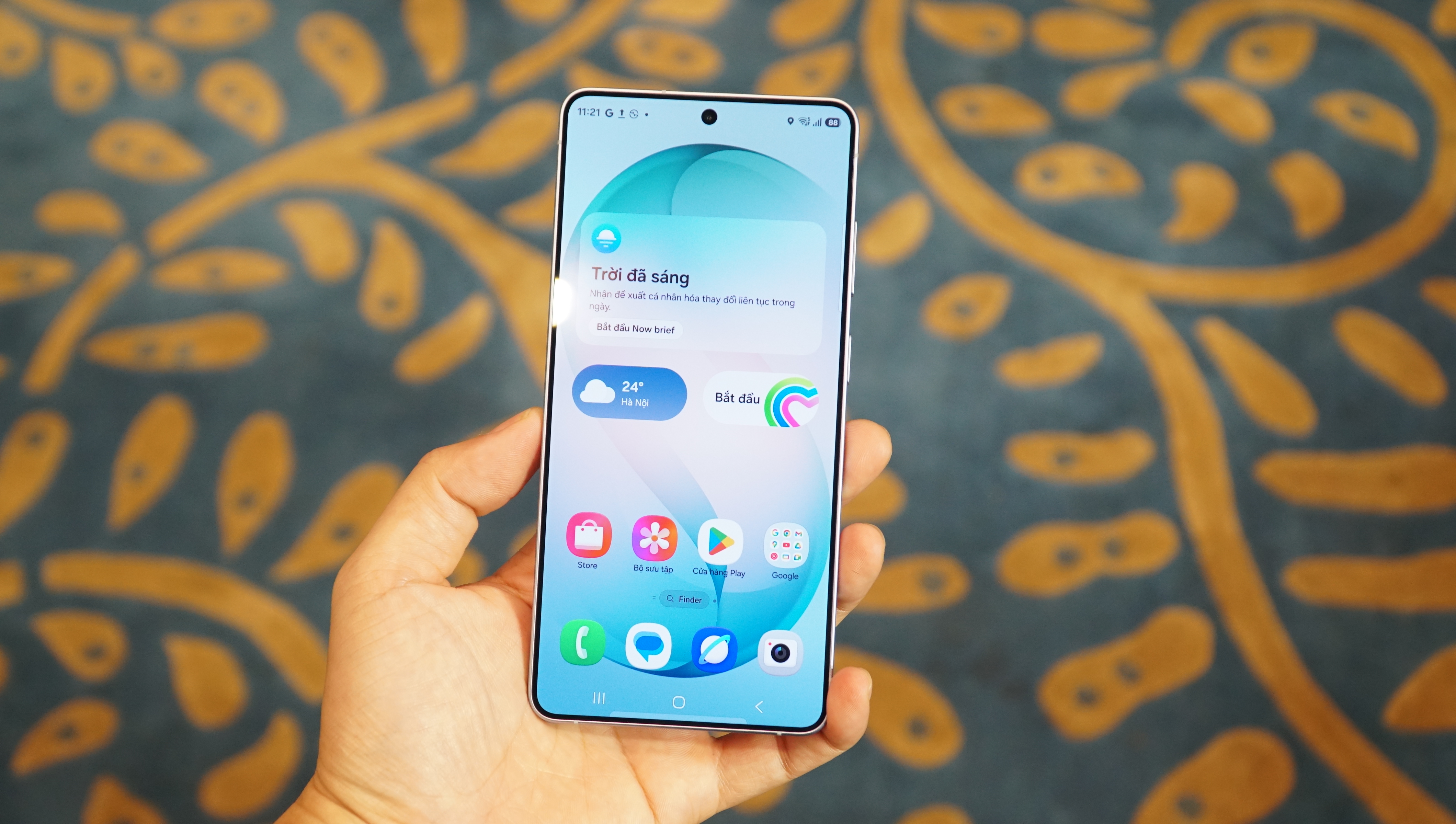 T&iacute;nh năng Now Brief hiện thị tiện lợi ở m&agrave;n h&igrave;nh ch&iacute;nh