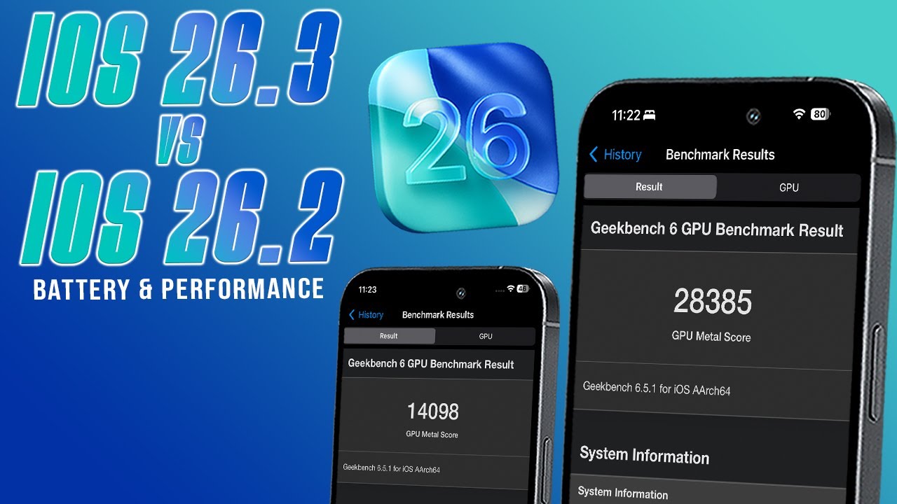 So sánh iOS 26.3 và 26.2