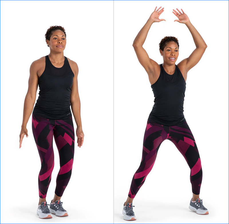 Jumping Jack khởi động toàn thân, tăng lưu thông máu và làm nóng khớp