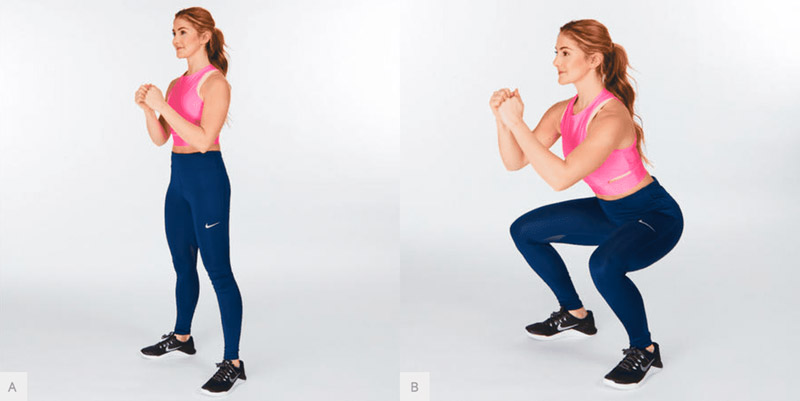 Squat cơ bản săn chắc mông đùi, xây nền tảng sức mạnh thân dưới