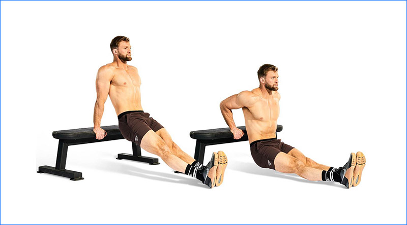 Triceps Dips làm gọn bắp tay sau, tăng sức mạnh và độ săn chắc cánh tay