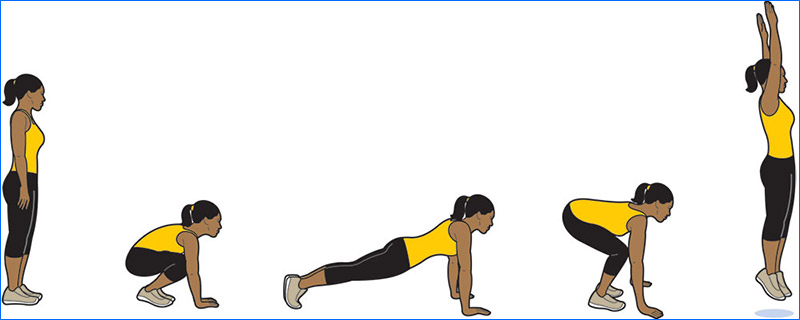 Burpee đốt mỡ toàn thân, tăng sức bền tim mạch và kích hoạt cơ ngực tay bụng đùi