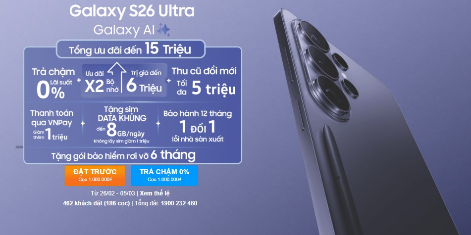 Ưu đãi giai đoạn Pre-order Samsung Galaxy S26