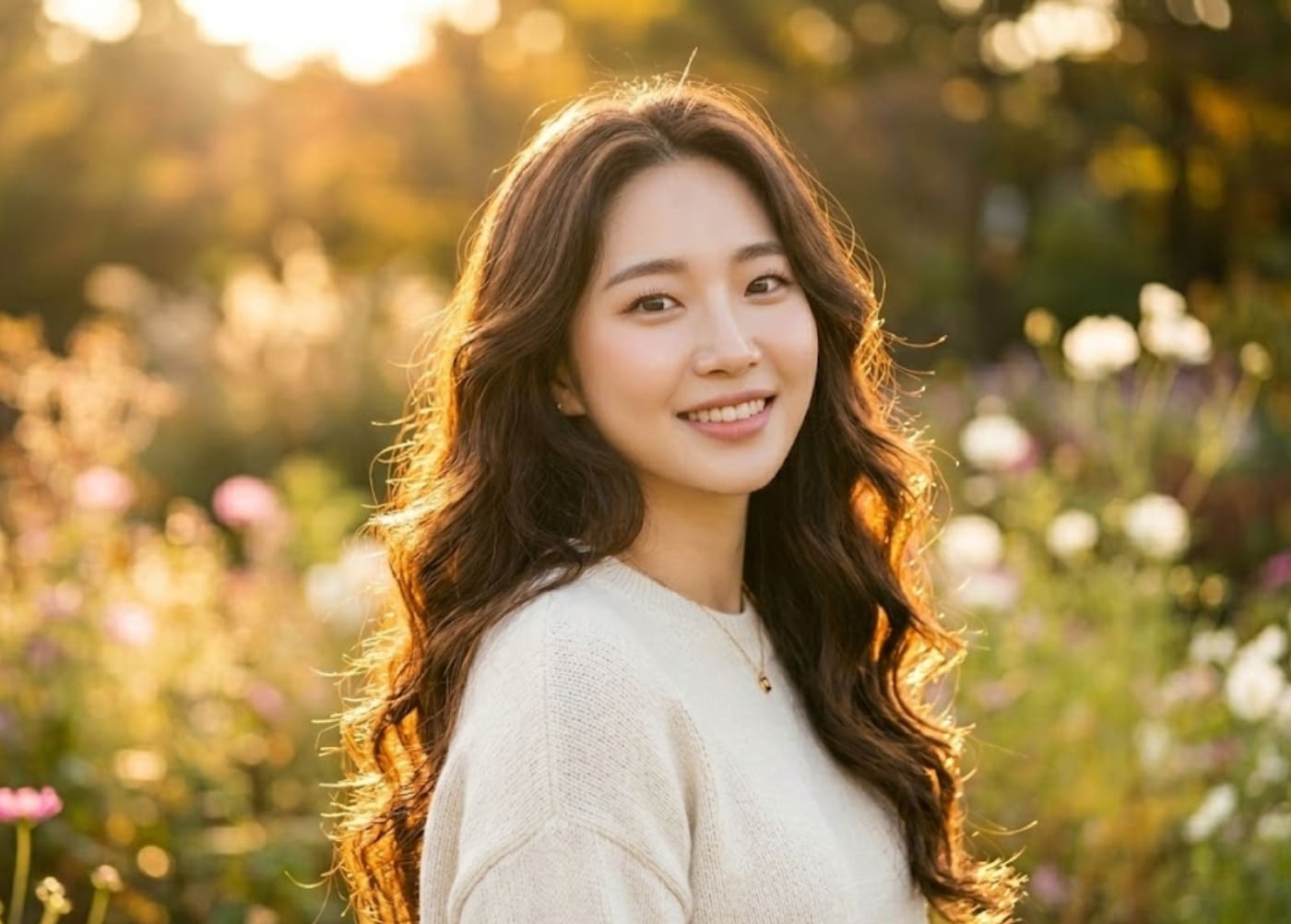 Kiểu tóc xoăn lơi với phần đuôi được uốn cong mềm mại Kiểu tóc xoăn lơi với phần đuôi được uốn cong mềm mại