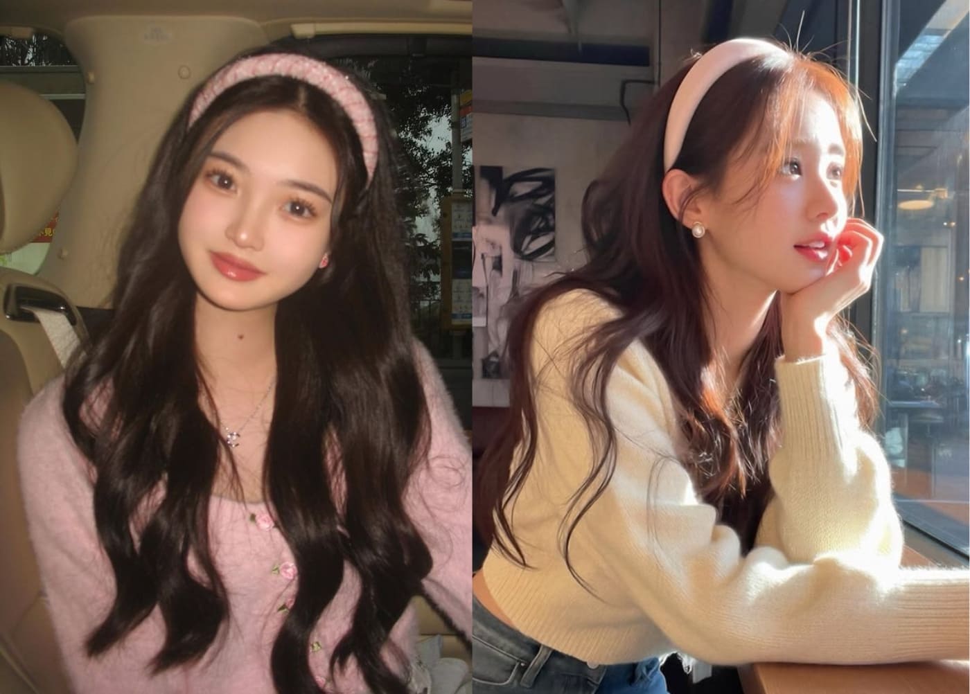 Tóc xoăn lơi kết hợp băng đô xinh xắn Tóc xoăn lơi kết hợp băng đô xinh xắn