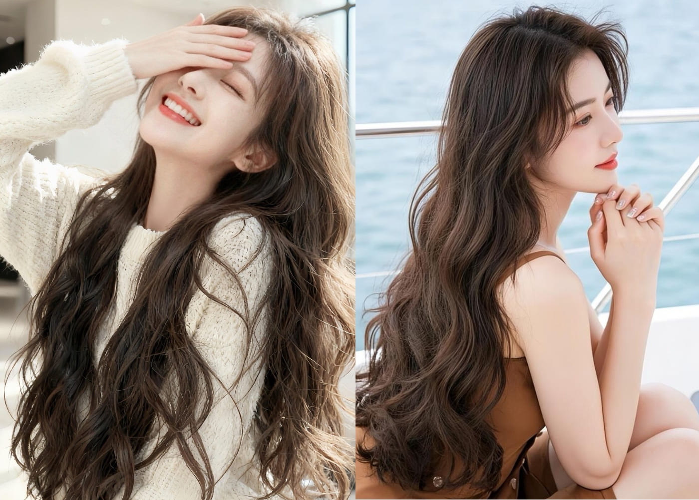 Tóc xoăn lơi dài thướt tha quyến rũ Tóc xoăn lơi dài thướt tha quyến rũ