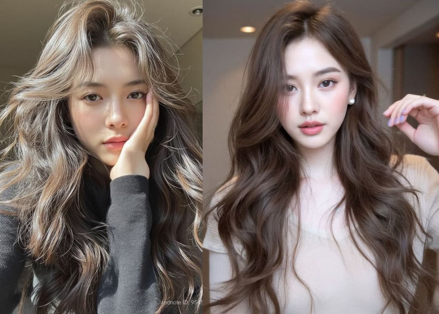 Tóc xoăn lơi để mái kiểu chữ S Tóc xoăn lơi để mái kiểu chữ S