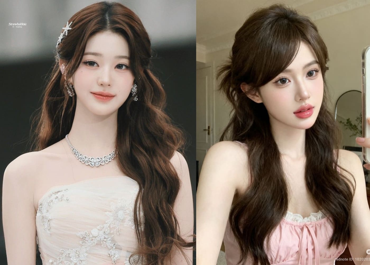 Tóc xoăn lơi buộc nửa đầu điệu đà Tóc xoăn lơi buộc nửa đầu điệu đà