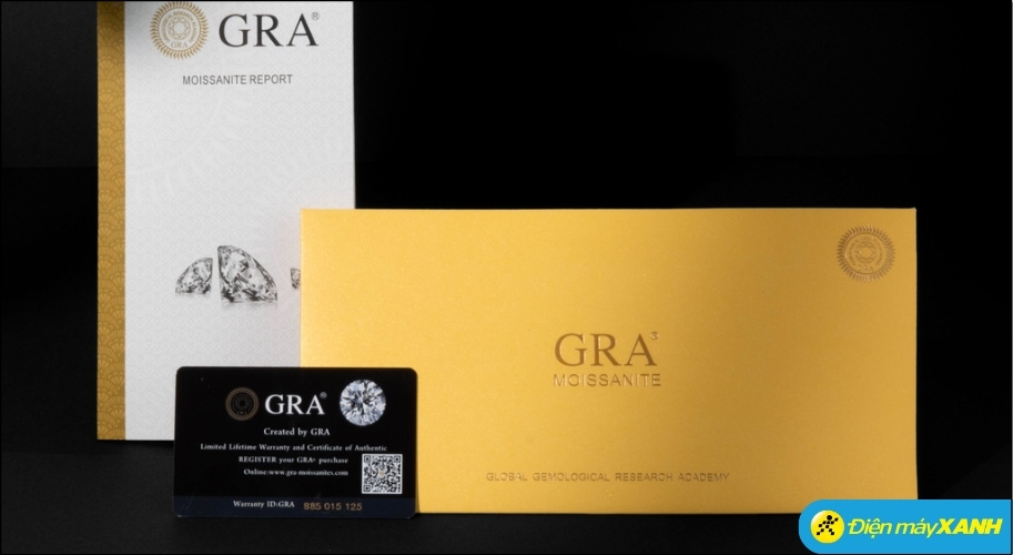 Khi mua đá Moissanite, bạn nên yêu cầu giấy kiểm định từ tổ chức GRA