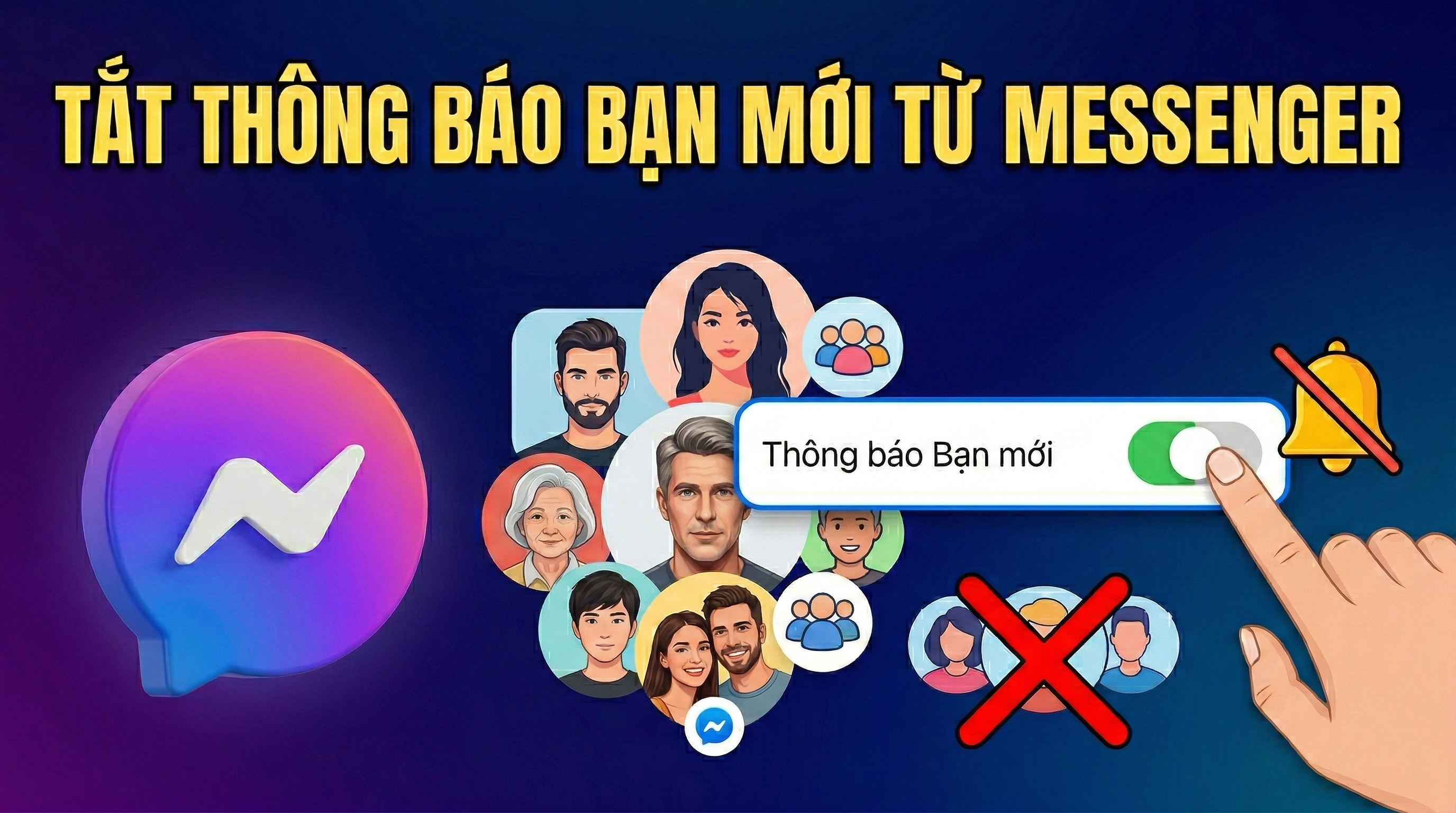 Cách tắt thông báo bạn mới trên Messenger