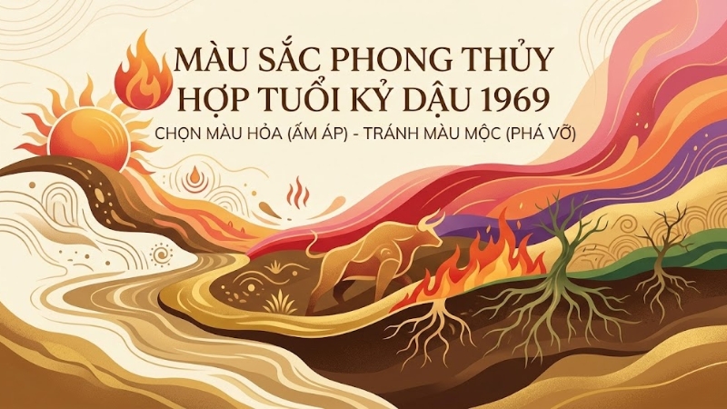 Sinh năm 1969 hợp m&agrave;u g&igrave;?