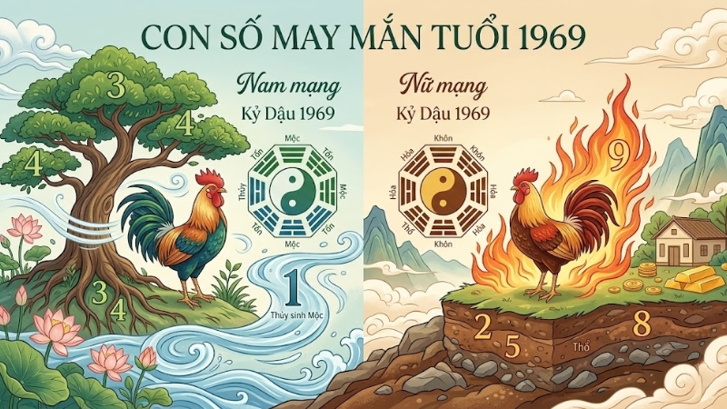 Con số may mắn của tuổi 1969