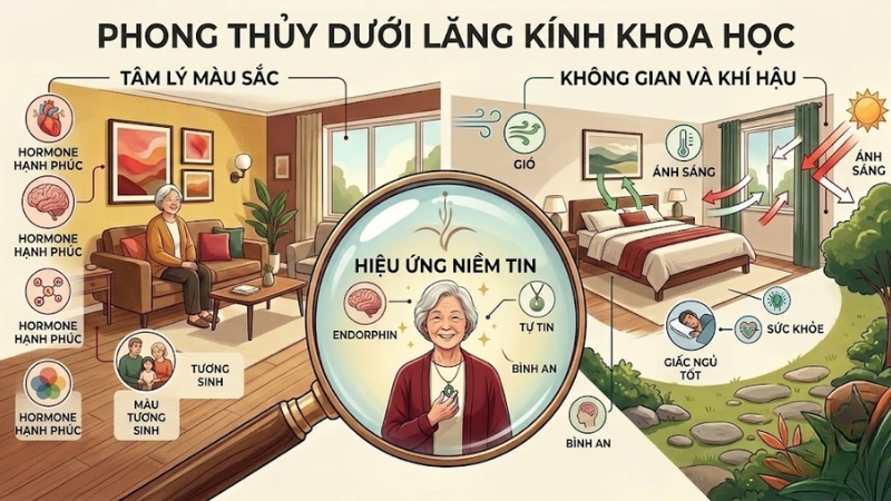 Phong thủy dưới lăng k&iacute;nh khoa học