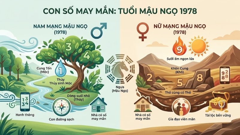 Con số may mắn của tuổi 1978