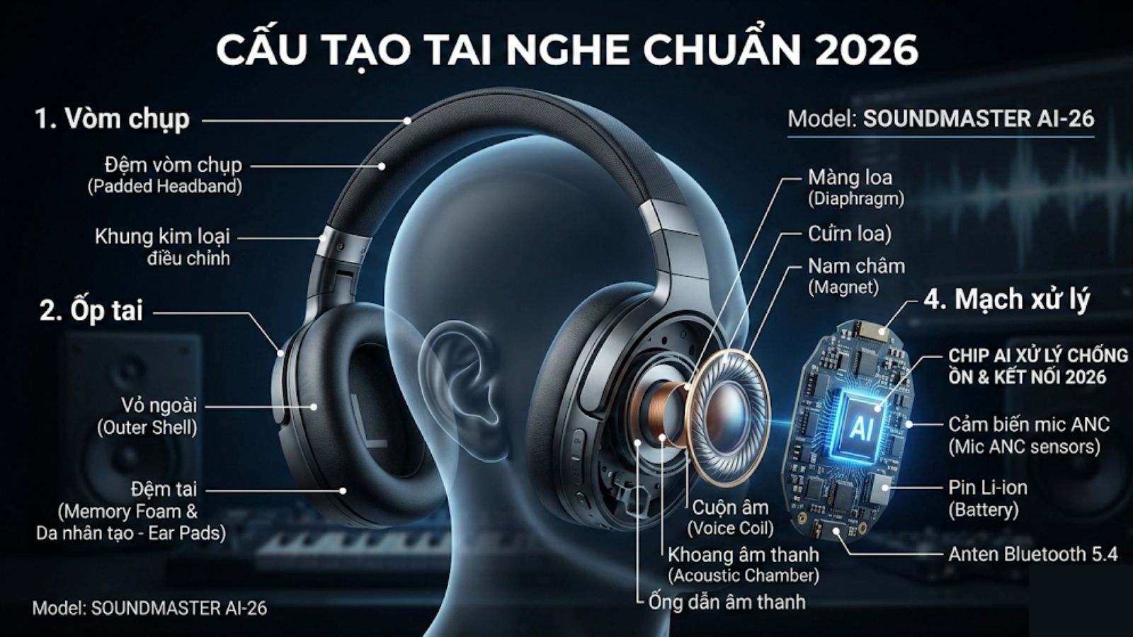 Cấu tạo tai nghe