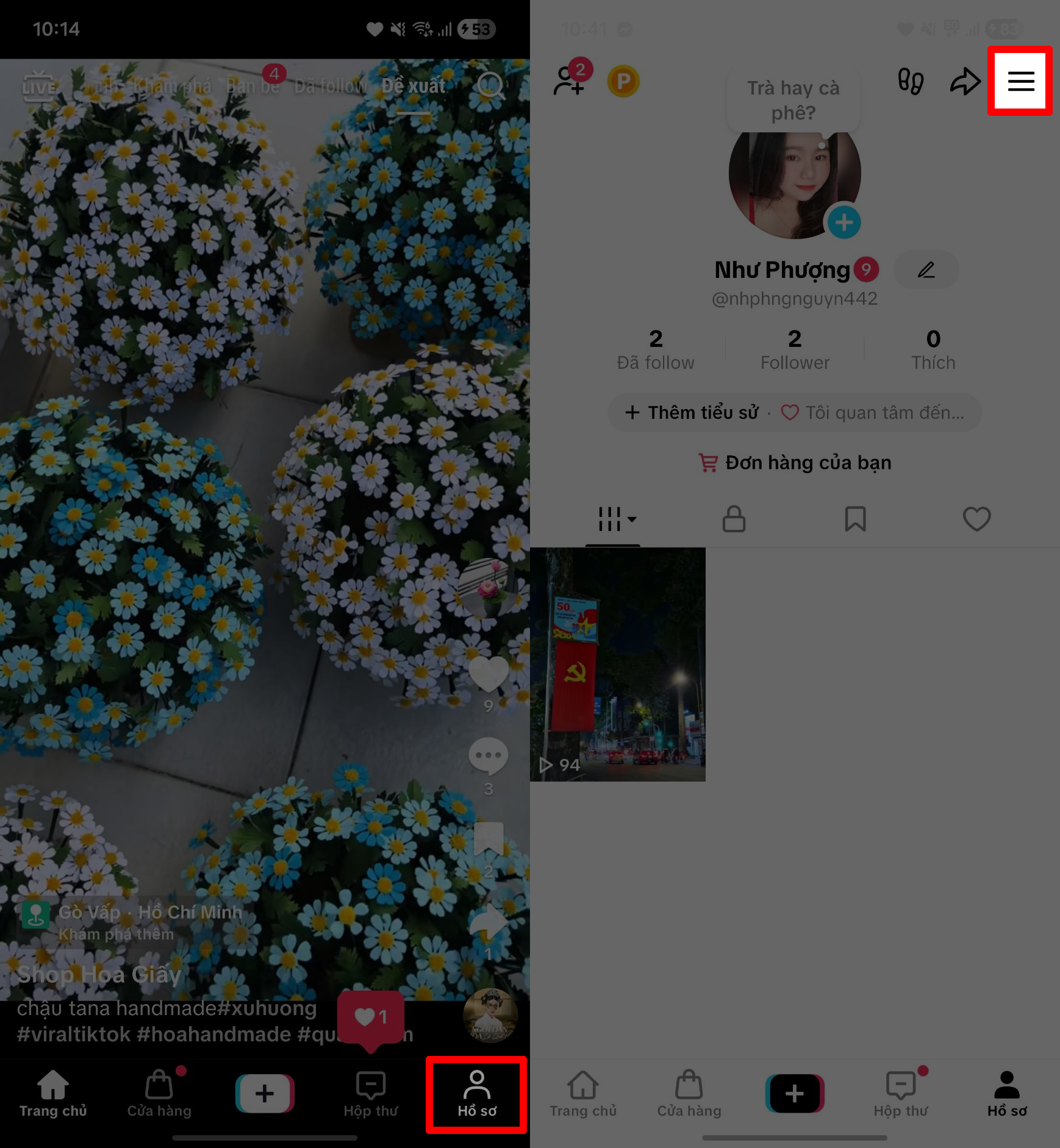 Cách bật thông báo câp nhật đơn hàng TikTok