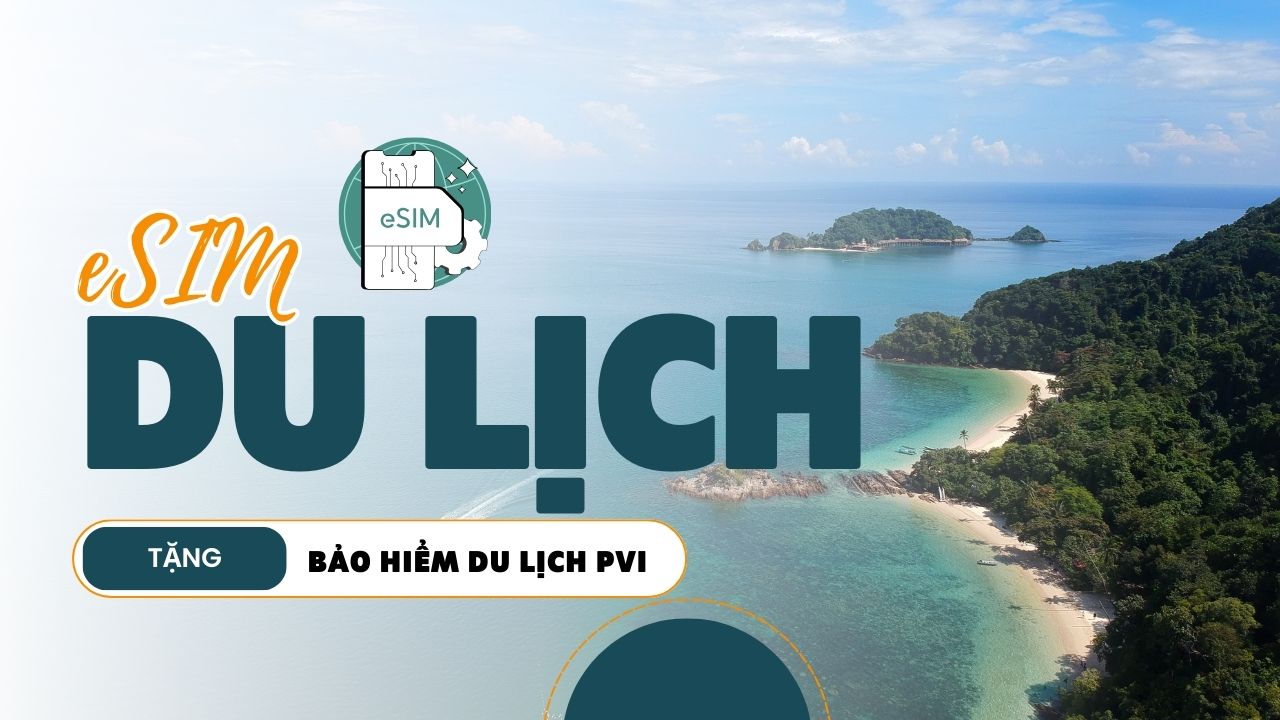 Mua eSIM du lịch tại TGDĐ sẽ được tặng kèm bảo hiểm du lịch PVI Mua eSIM du lịch tại TGDĐ sẽ được tặng kèm bảo hiểm du lịch PVI