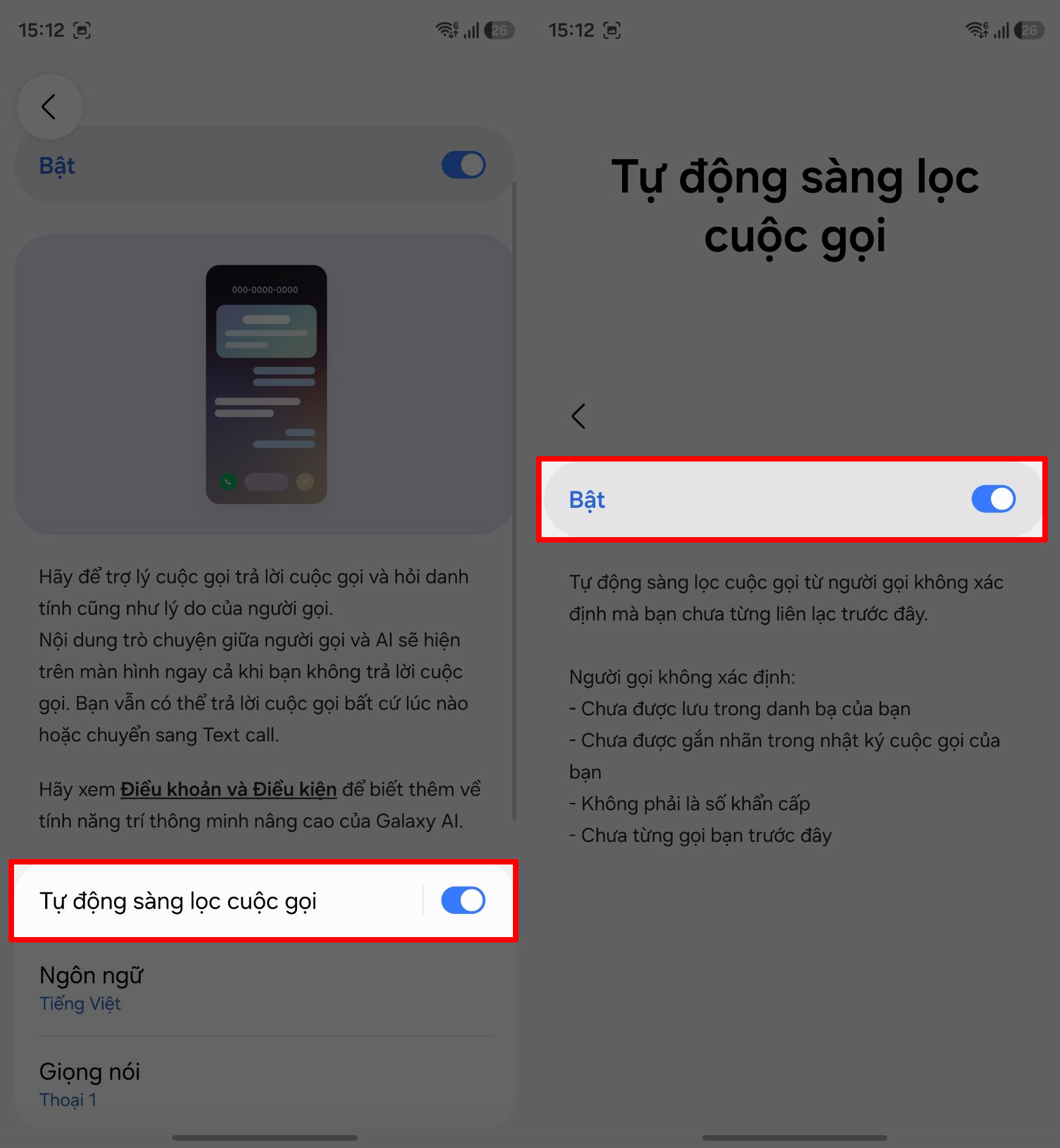 Cách Bật Chế Độ Sàng Lọc Cuộc Gọi Trên Samsung