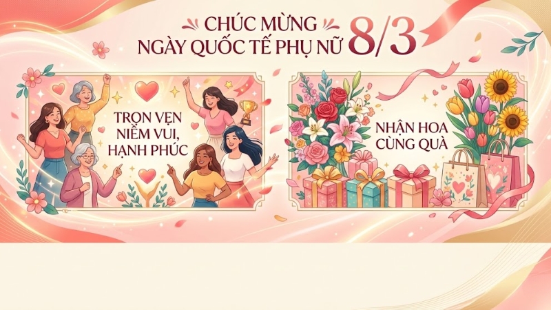 Lời ch&uacute;c 8/3 cho tất cả phụ nữ