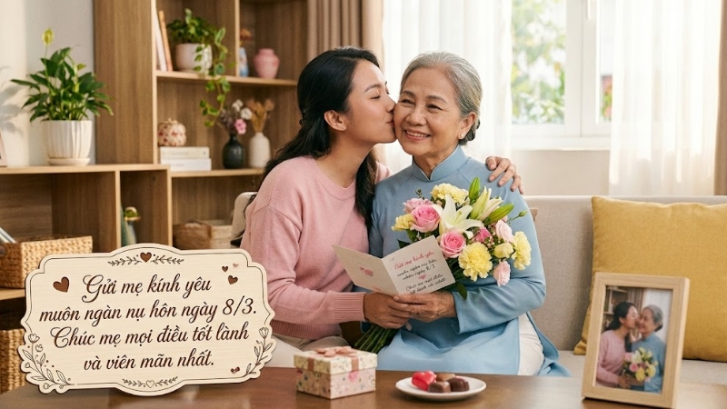 Lời ch&uacute;c 8/3 cho mẹ
