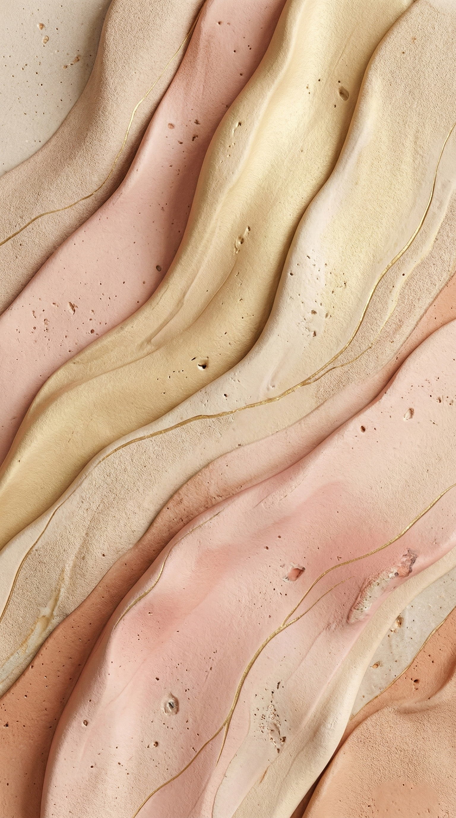 Art hồng pastel phối vàng kem vừa mềm mại vừa hợp phong thủy cho nữ mệnh Thổ