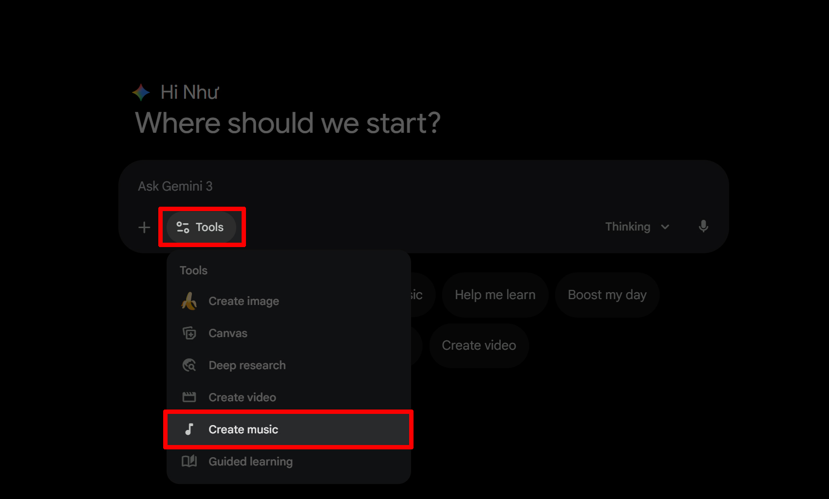 Cách tạo nhạc bằng Gemini Cách tạo nhạc bằng Gemini