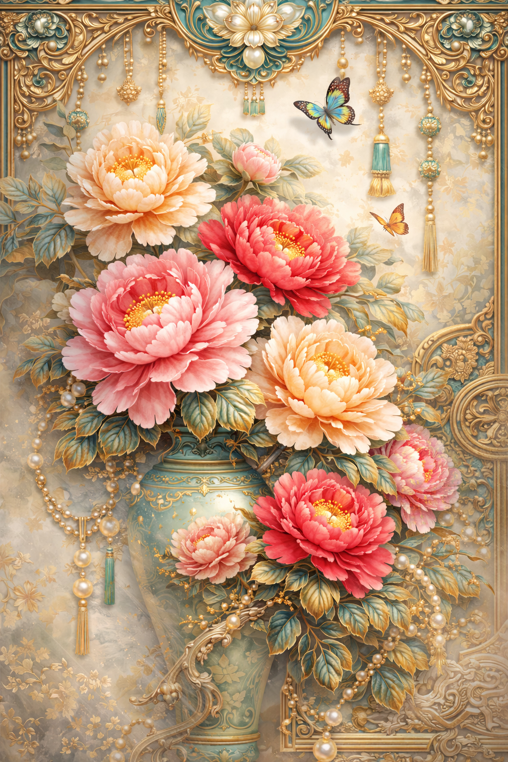 Hình nền mẫu đơn 3D sắc nét tạo chiều sâu ấn tượng, giúp màn hình điện thoại thêm nổi bật Hình nền mẫu đơn 3D sắc nét tạo chiều sâu ấn tượng, giúp màn hình điện thoại thêm nổi bật