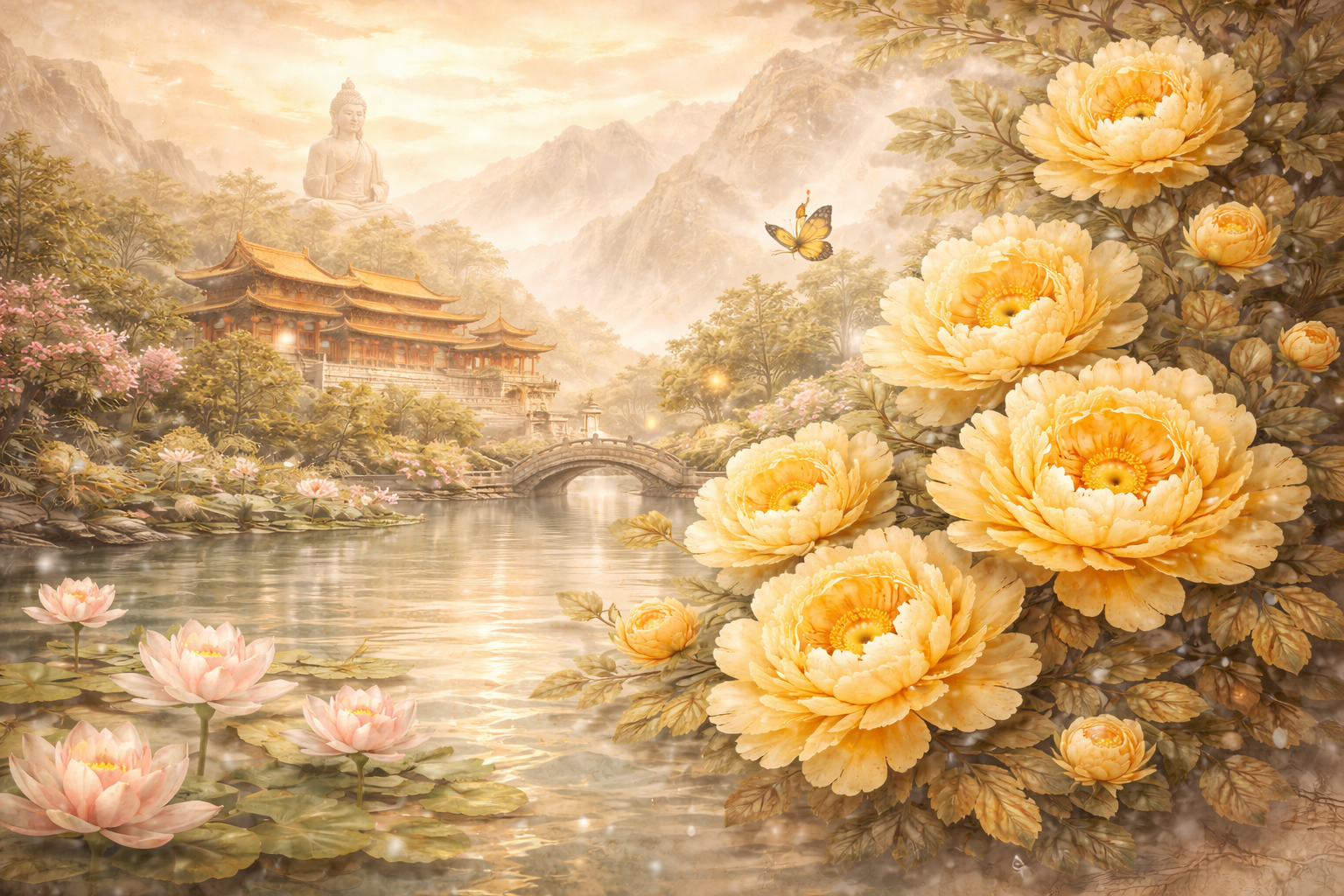 Hoa mẫu đơn cổ trang, thủy mặc mang vẻ đẹp hoài cổ, thanh tịnh và thể hiện gu thẩm mỹ tinh tế Hoa mẫu đơn cổ trang, thủy mặc mang vẻ đẹp hoài cổ, thanh tịnh và thể hiện gu thẩm mỹ tinh tế