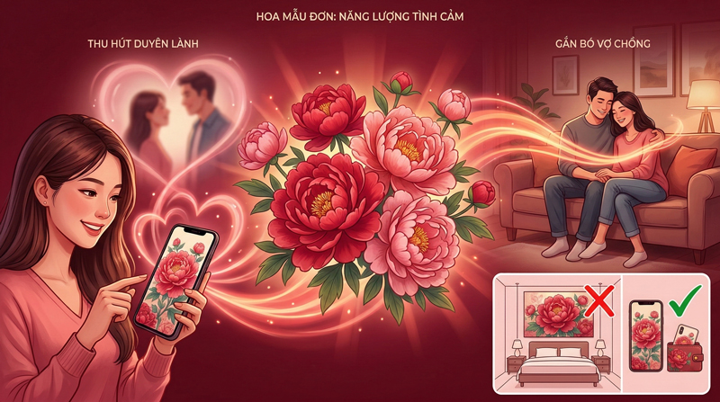 Hình nền hoa mẫu đơn đỏ, hồng tượng trưng cho tình yêu, giúp thu hút năng lượng tích cực và gắn kết tình cảm Hình nền hoa mẫu đơn đỏ, hồng tượng trưng cho tình yêu, giúp thu hút năng lượng tích cực và gắn kết tình cảm