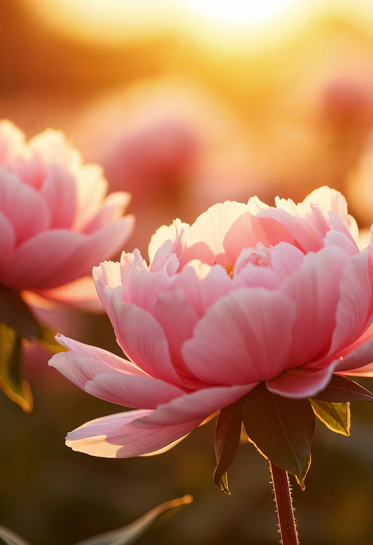 Hoa mẫu đơn hồng mang vẻ đẹp dịu dàng, tượng trưng tình cảm chân thành và hạnh phúc dài lâu Hoa mẫu đơn hồng mang vẻ đẹp dịu dàng, tượng trưng tình cảm chân thành và hạnh phúc dài lâu