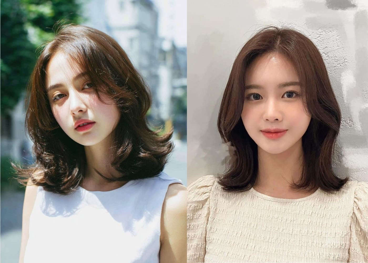 Tóc ngang vai đuôi vểnh cá tính